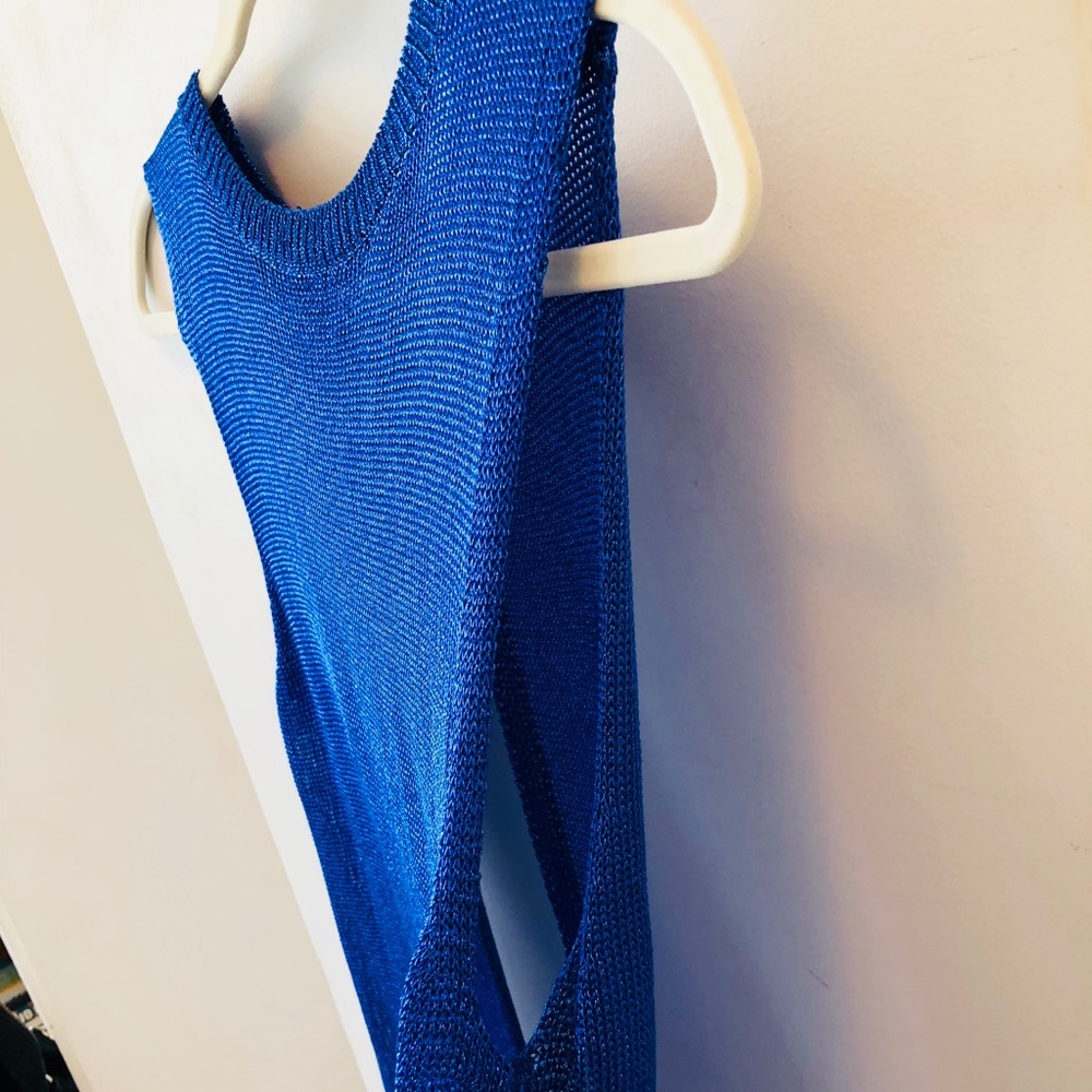 H&M Metallic Top With Open Back - image 2